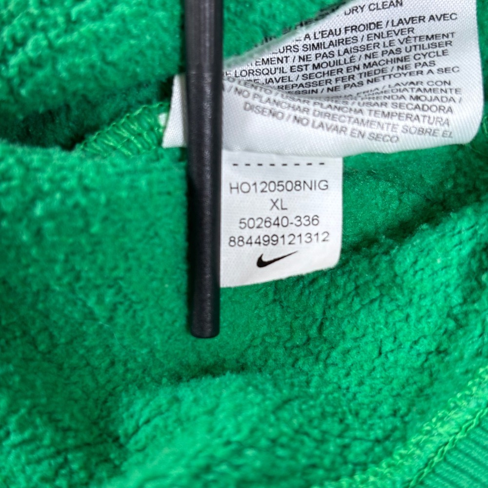 Nike Vintage Mens Green Crew Neck Sweatshirt Big Swoosh Logo Pullover *Flaws - Picture 10 of 14